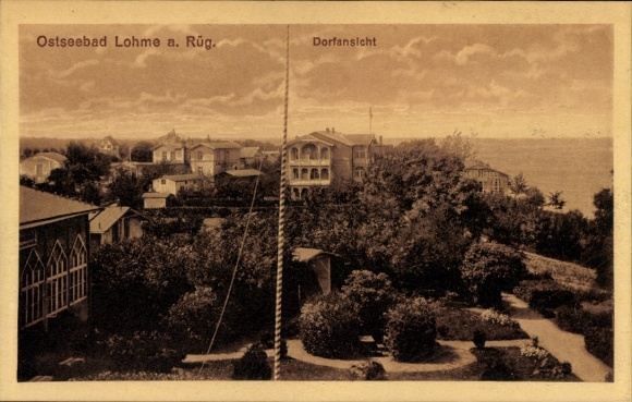 Ak Lohme auf Rügen, Gesamtansicht