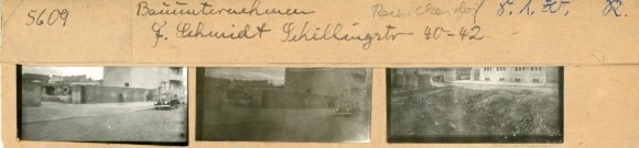 Contact sheet photos Berlin Reinickendorf, construction company G. Schmidt, Schillingstraße 40-42