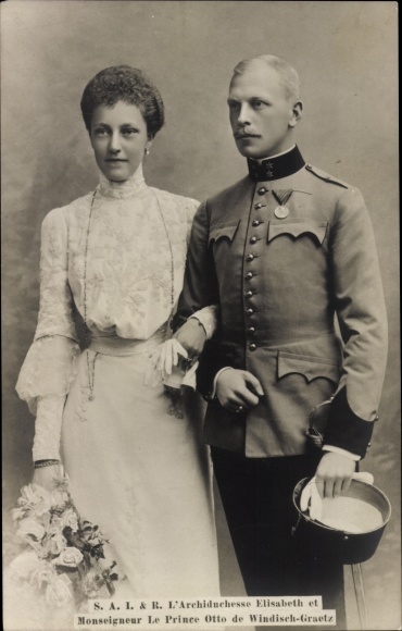 Ak Otto zu Windisch-Graetz, Elisabeth Marie, Hochzeit