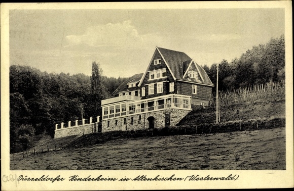 Postcard Altenkirchen Westerwald Rhineland Palatinate, Düsseldorf children&#39;s home