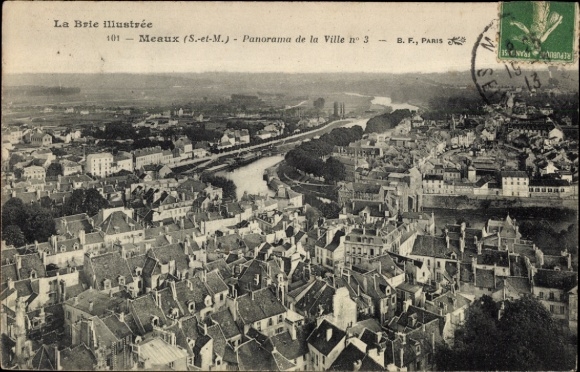 Ak Meaux Seine-et-Marne, Panorama