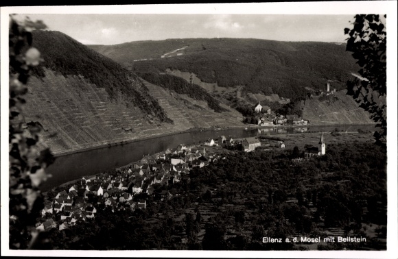 PC Ellenz Poltersdorf on the Mosel, overall view with Beilstein