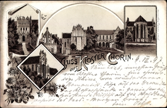 Chromo-Litho Chorin in the Barnim district, monastery