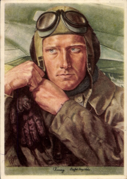 Künstler Ak Willrich, Wolfgang, Aufklärungsflieger, VDA