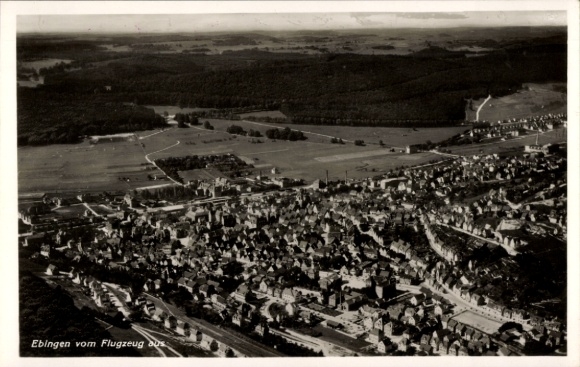 Ak Ebingen Albstadt in Württemberg, Fliegeraufnahme