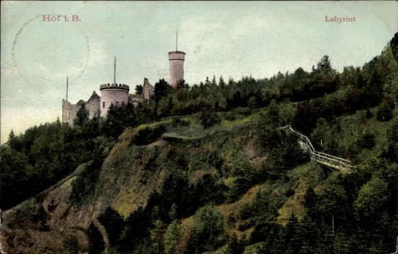 Ak Hof an der Saale Opper-Franken Beieren, Labyrint