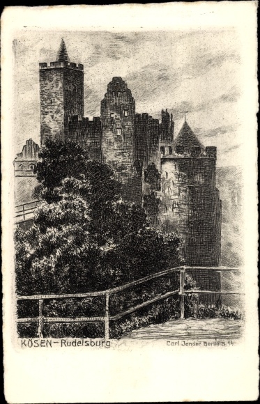 Artist PC Jander, Carl, Bad Kösen Naumburg an der Saale, Rudelsburg, exterior view