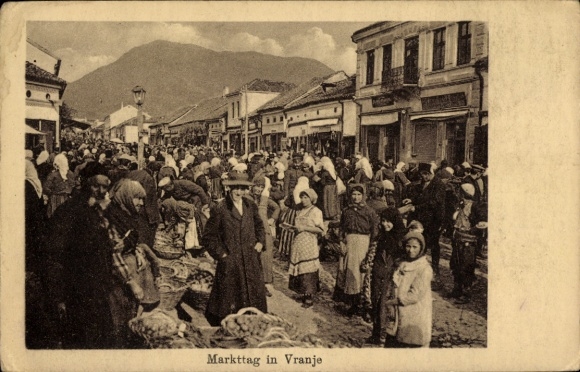 KP Vranja Vranje Serbia, dzień targowy