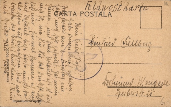 Postcard București Bucharest Romania, Palatul Liga Culturala, trams