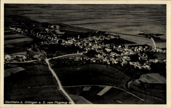 Ak Steinheim an der Donau, Fliegeraufnahme