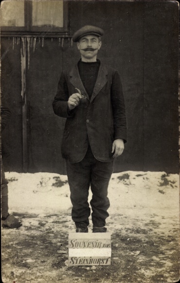 Foto Ak Steinhorst in Niedersachsen, Mann, Pfeife, Souvenir, Portrait
