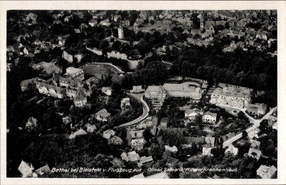 Postcard Bethel Bielefeld in North Rhine Westphalia, Gilead, Samaria, aerial photograph