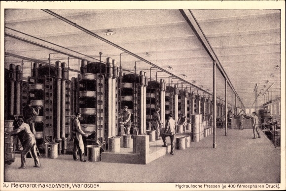 PC Hamburg Wandsbek, Reichard cocoa plant, hydraulic presses