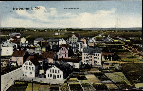 Postcard Nordenham in Oldenburg Lower Saxony, Viktoriastrasse