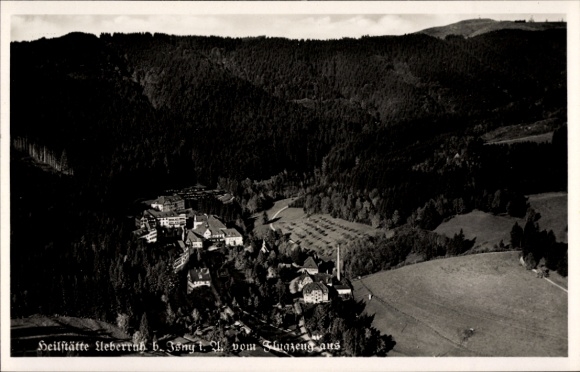 Ak Überruh Großholzleute Isny im Allgäu, Heilstätte, Fliegeraufnahme