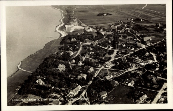 Ak Keitum op Sylt, luchtfoto