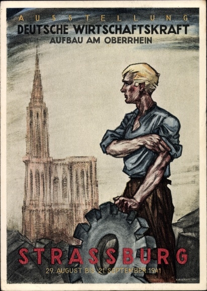 Artist PC Strasbourg Strasbourg Alsace Bas Rhin, exhibition German economic power, 1941