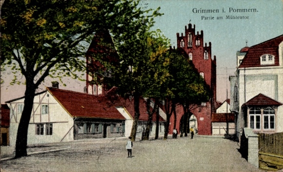 Ak Grimmen in Mecklenburg-Vorpommern, aan de Mühlentor