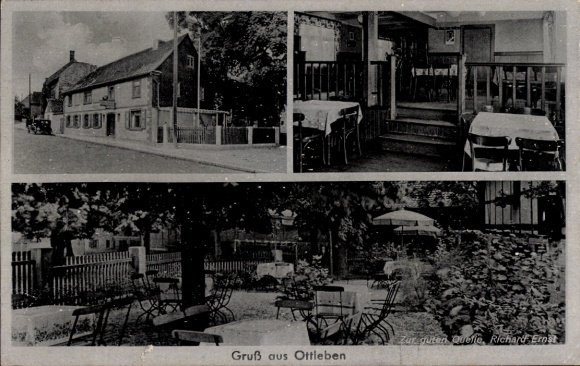 Postcard Ottleben Ausleben in Saxony-Anhalt, To the good spring