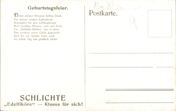 Artist Postcard Simple Fine Liqueurs, Advertising