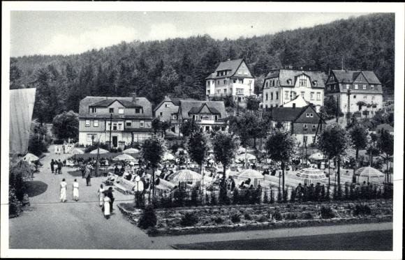 Ak Oberschlema Bad Schlema in Sachsen, Konzertgarten