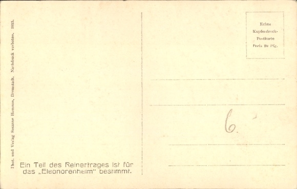 Postcard Grand Duchess Eleonore of Hesse Darmstadt, Prince Ludwig, Hereditary Grand Duke Georg