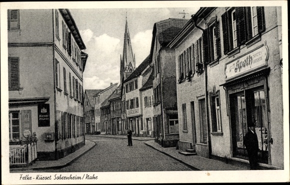 Ansichtkaart Bad Sobernheim an der Nahe, Speth-winkel, straatgedeelte