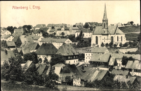 Ak Altenberg im Erzgebirge, Gesamtansicht