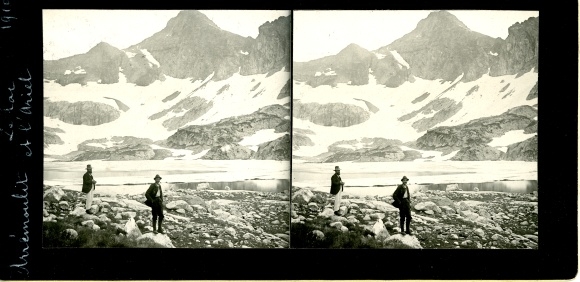 Stereo photo Pyrénées Atlantiques, Lacs d'Arrémoulit, l'Ariel