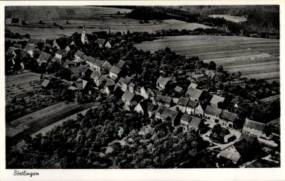 Postcard Börtlingen in Württemberg, aerial photograph