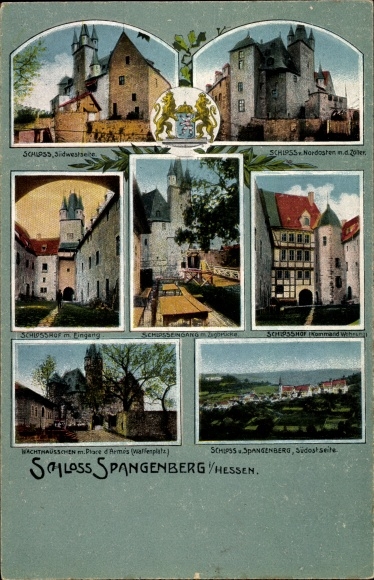 PC Spangenberg Hessen, castle, partial views