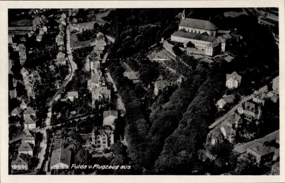 Ak Fulda in Hessen, luchtfoto