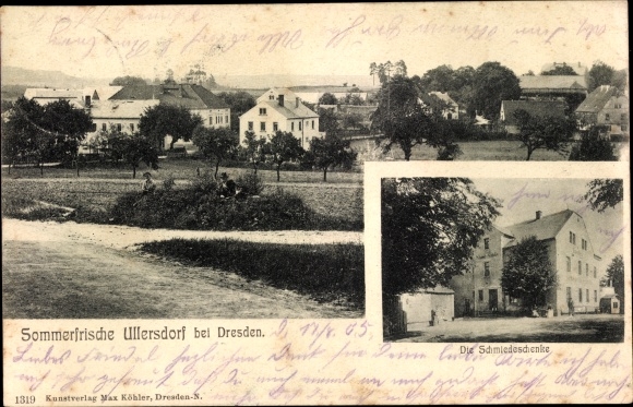 PC Ullersdorf Radeberg in Saxony, general view, blacksmith&#39;s tavern