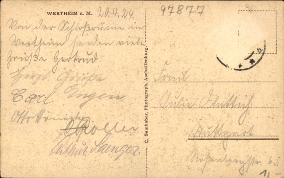 Postcard Wertheim im Main Tauber Kreis, general view