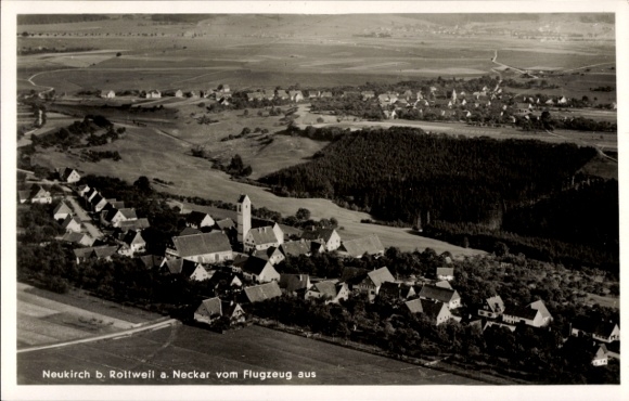 Ak Neukirch Rottweil am Neckar, Fliegeraufnahme