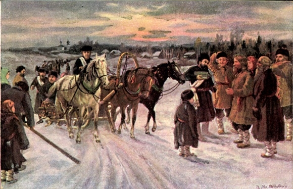 Artysta KP Widoki i typy z Rosji, Trojka