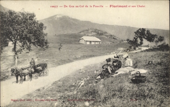 Postcard Florimont Territoire de Belfort, Gex au Col de la Faucille