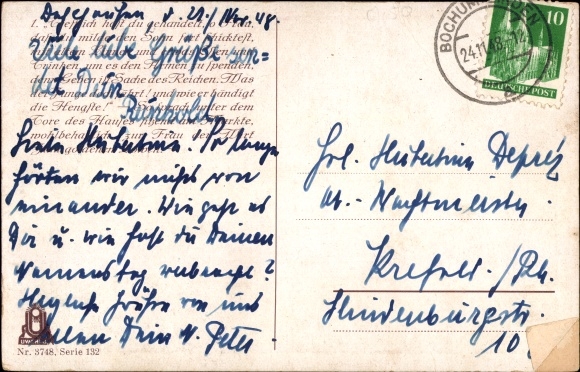 Artist PC Elßner, F., Wolfgang von Goethe, Hermann and Dorothea, series 132 no. 3748