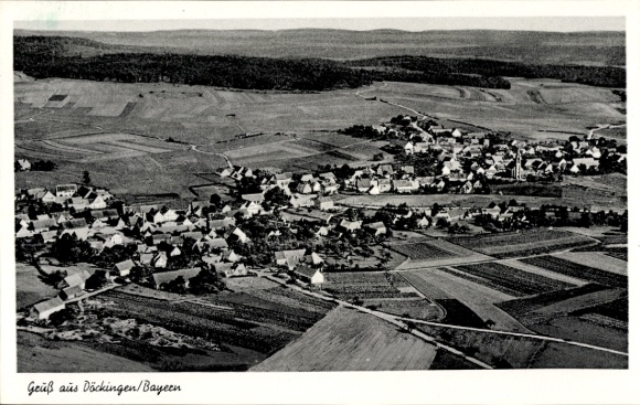 Ak Döckingen Polsingen in Mittelfranken, Fliegeraufnahme