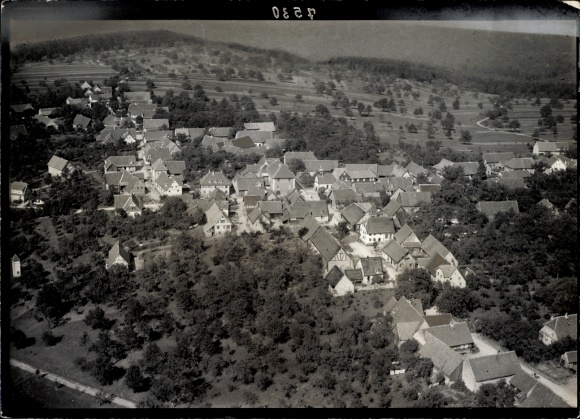 Postcard Pfaffenrot Marxzell in the Black Forest, aerial photograph