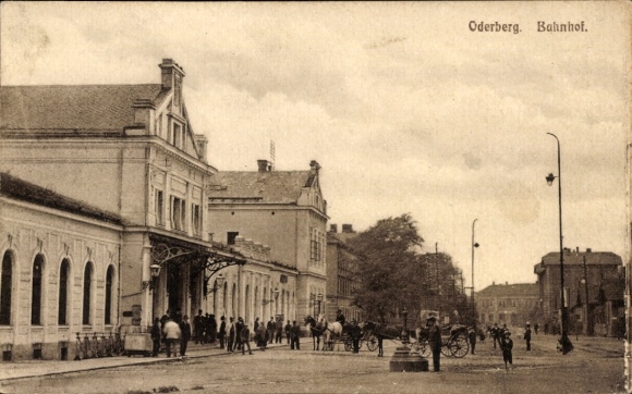 Postcard Bohumín Oderberg Region Moravian Silesia, Railway Station