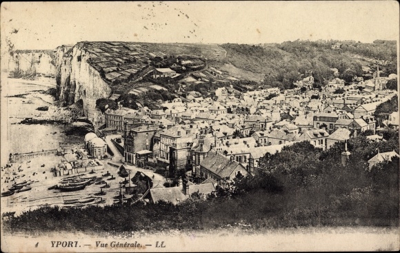 Postcard Yport Seine Maritime, general view