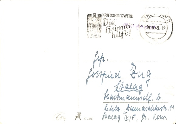 Postcard actress Carola Höhn, portrait, autograph, hat