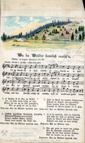 15 song cards in the album, Anton Günther