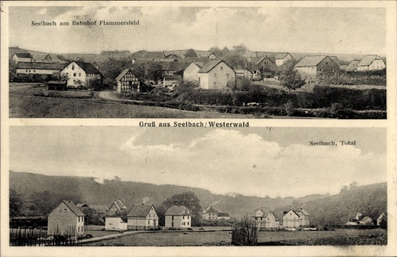 Ak Seelbach in het Westerwald, gedeeltelijk uitzicht op het dorp
