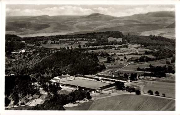 Postcard Geislingen an der Steige, area training Kuchberg, aerial photograph