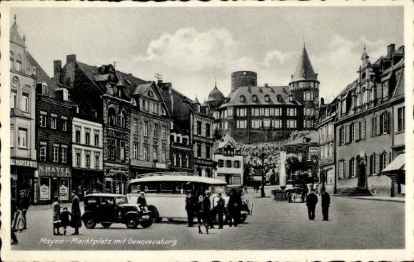 KP Mayen w Eifel, rynek, Genovevaburg