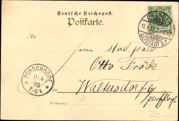 Chromo-Litho Dresden Wachwitz, Reissigs Elbterrasse