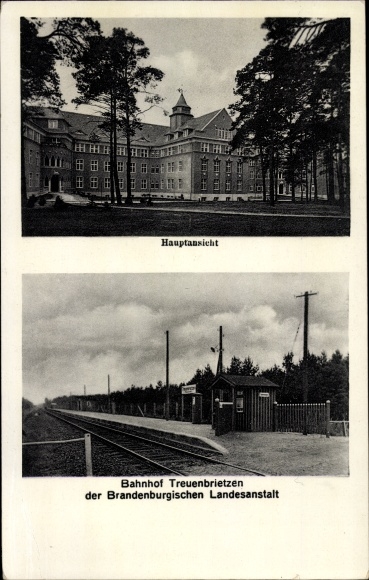 Ak Treuenbrietzen in Brandenburg, Brandenburgische Landesanstalt, Bahnhof
