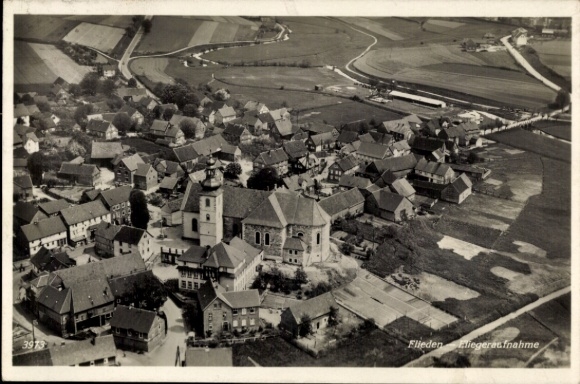 PC Flieden in Hesse, aerial photograph